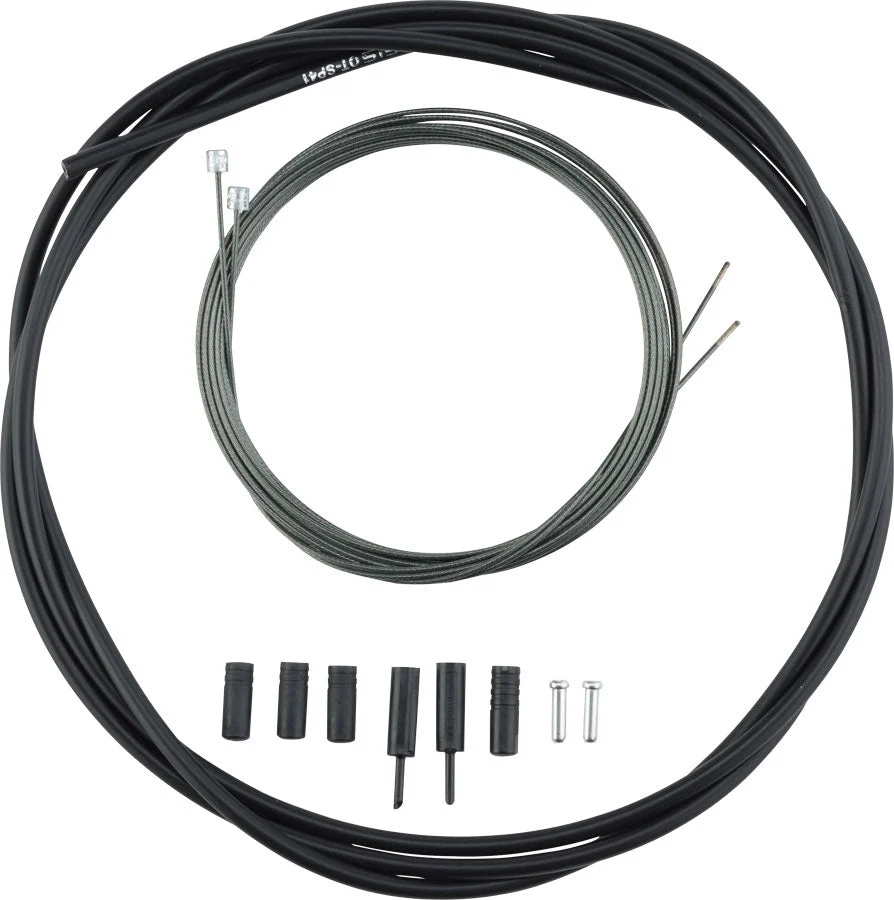 Road Optislick Derailleur Cable and Housing Set (Black)