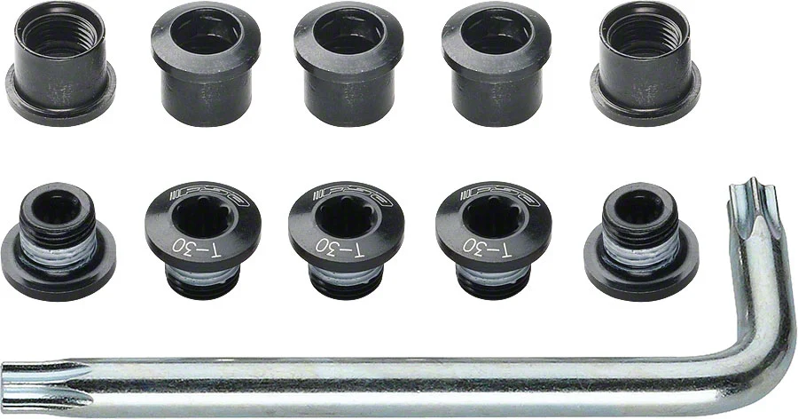 Torx T-30 Alloy Mountain Chainring Nut/Bolt Set with Tool - Image 2